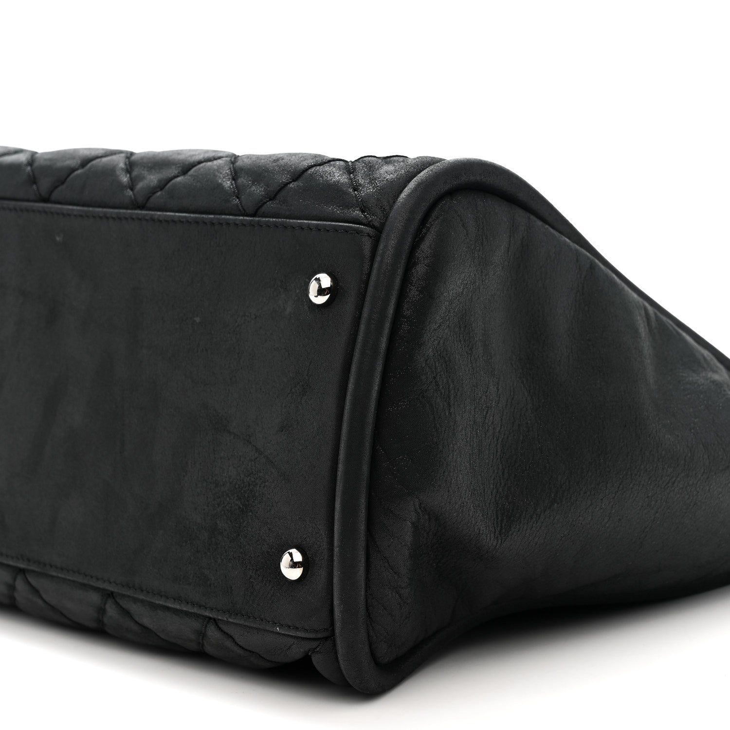 Chanel Iridescent Calfskin Quilted Relax CC Shoulder Bag Black 9 of 13