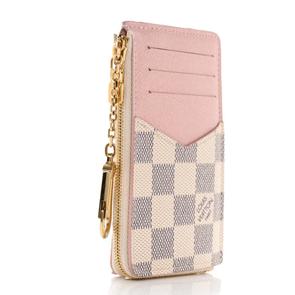 Louis Vuitton Damier Azur Recto Verso Card Holder Rose Ballerine 3 of 6