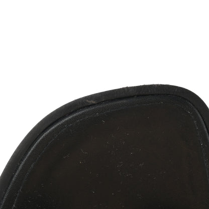Hermes Box Calfskin Oran Sandals 38 Black 14 of 14