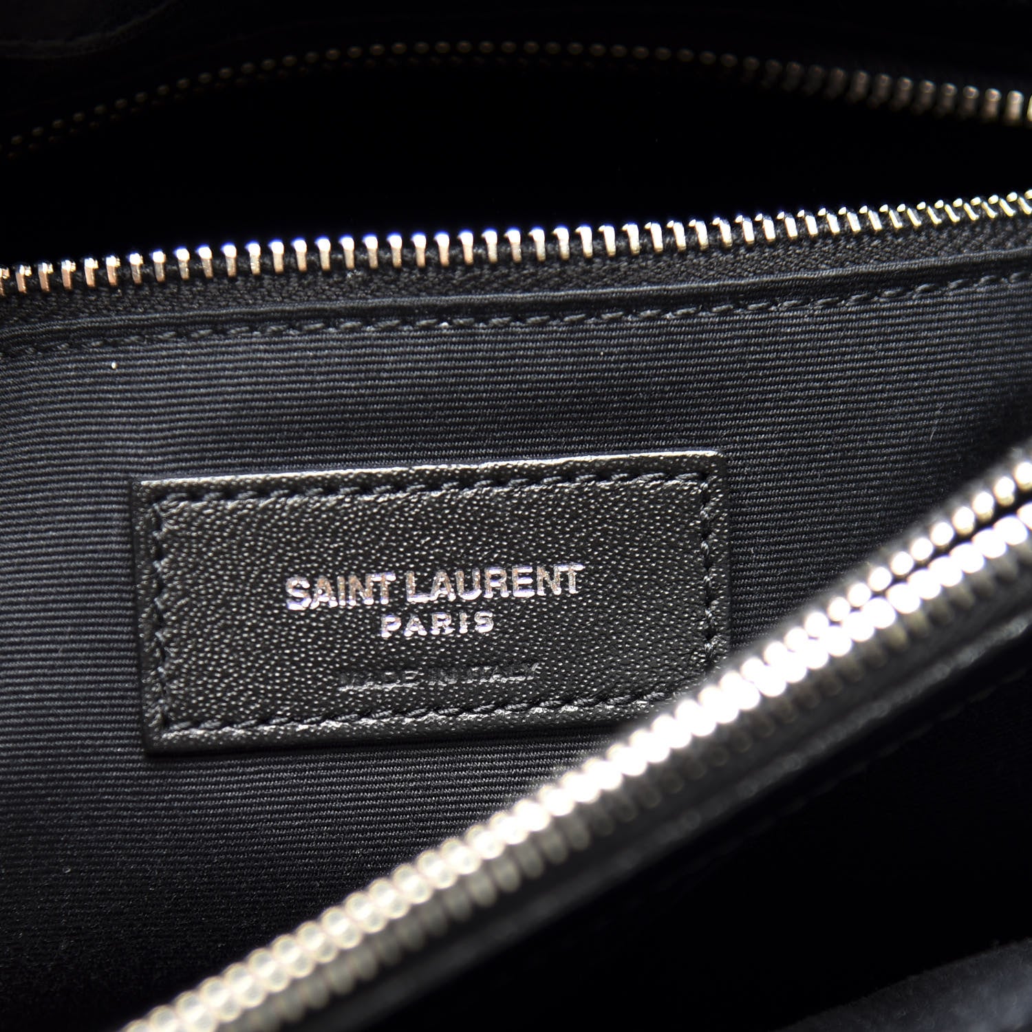 Saint Laurent Calfskin Y Quilted Monogram Medium Loulou Chain Satchel Black 6 of 10