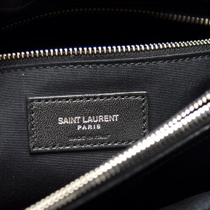 Saint Laurent Calfskin Y Quilted Monogram Medium Loulou Chain Satchel Black 6 of 10