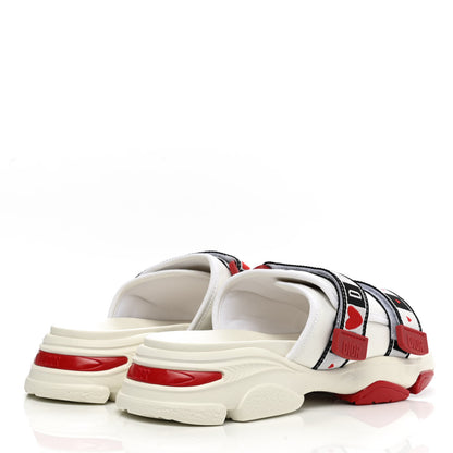 Christian Dior Technical Fabric D-Wander Slide Sandals 39 White Multi 4 of 7