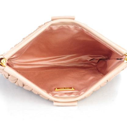 Miu Miu Nappa Matelasse Clutch Cammeo 5 of 8