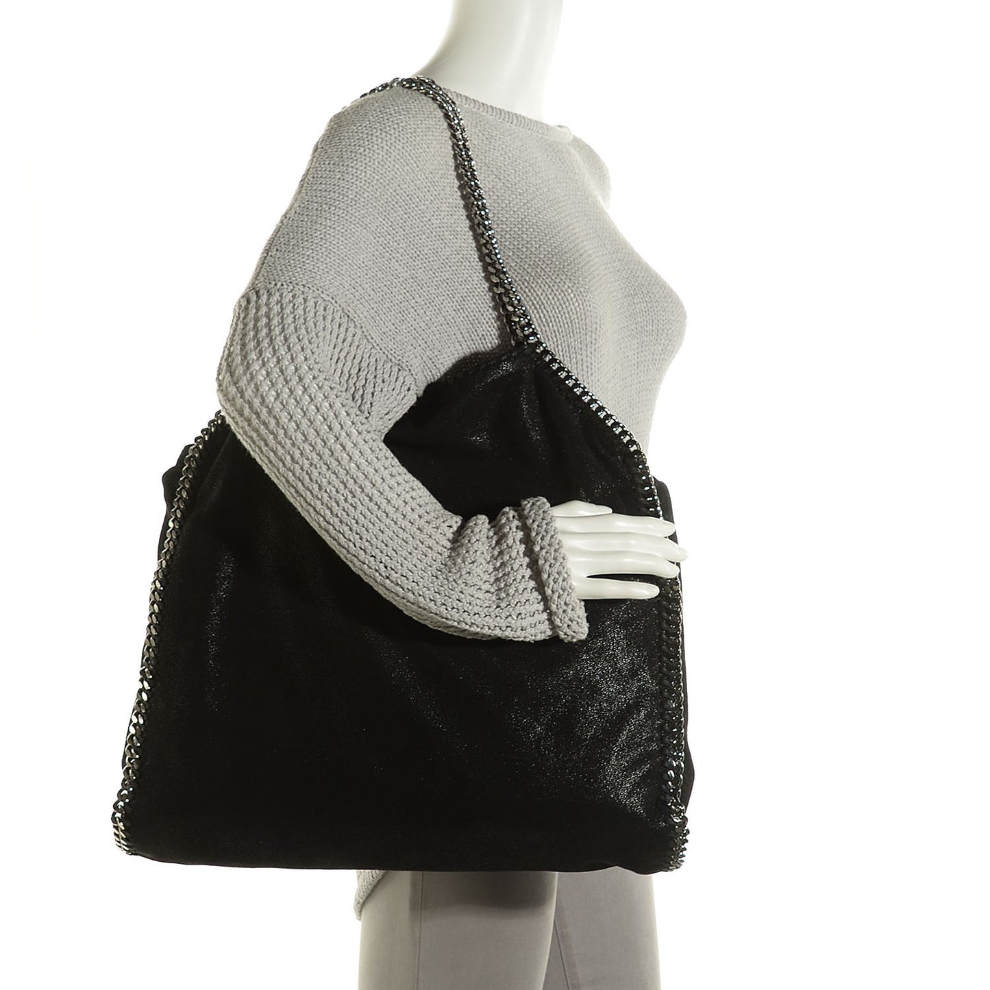 Shaggy Deer Falabella Big Tote Black
