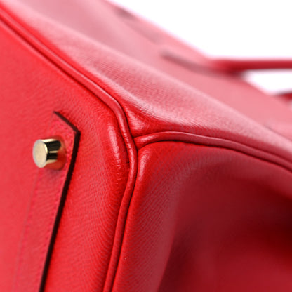 Hermes Epsom Birkin 30 Rouge Casaque 9 of 12