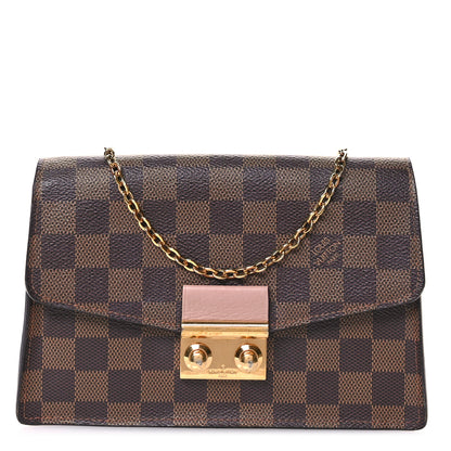 Louis Vuitton Damier Ebene Croisette Chain Wallet Magnolia 1 of 11