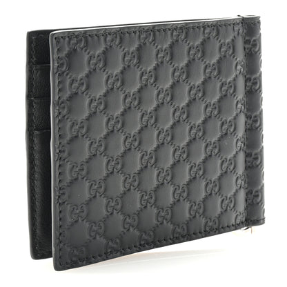 Gucci Microguccissima Bi-Fold Money Clip Wallet Black 3 of 7