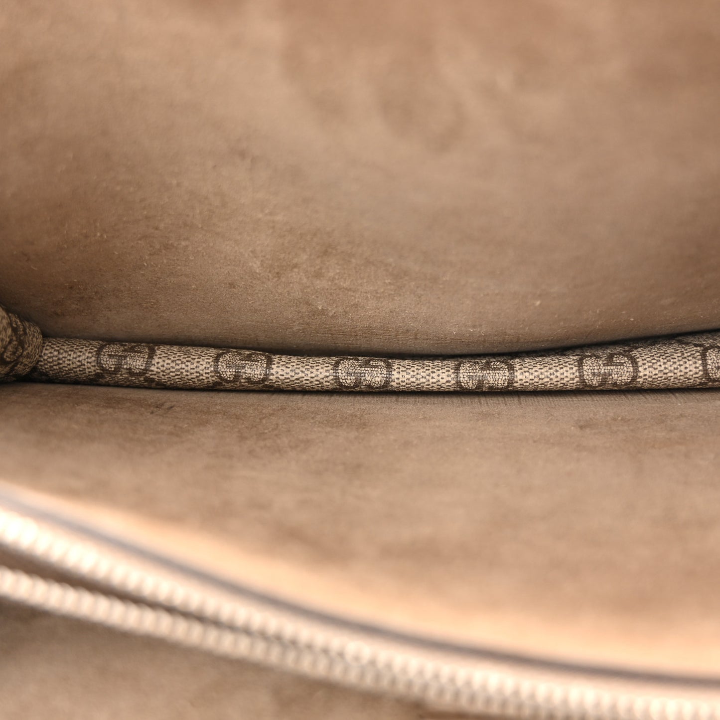 GG Supreme Monogram Small Dionysus Shoulder Bag Taupe