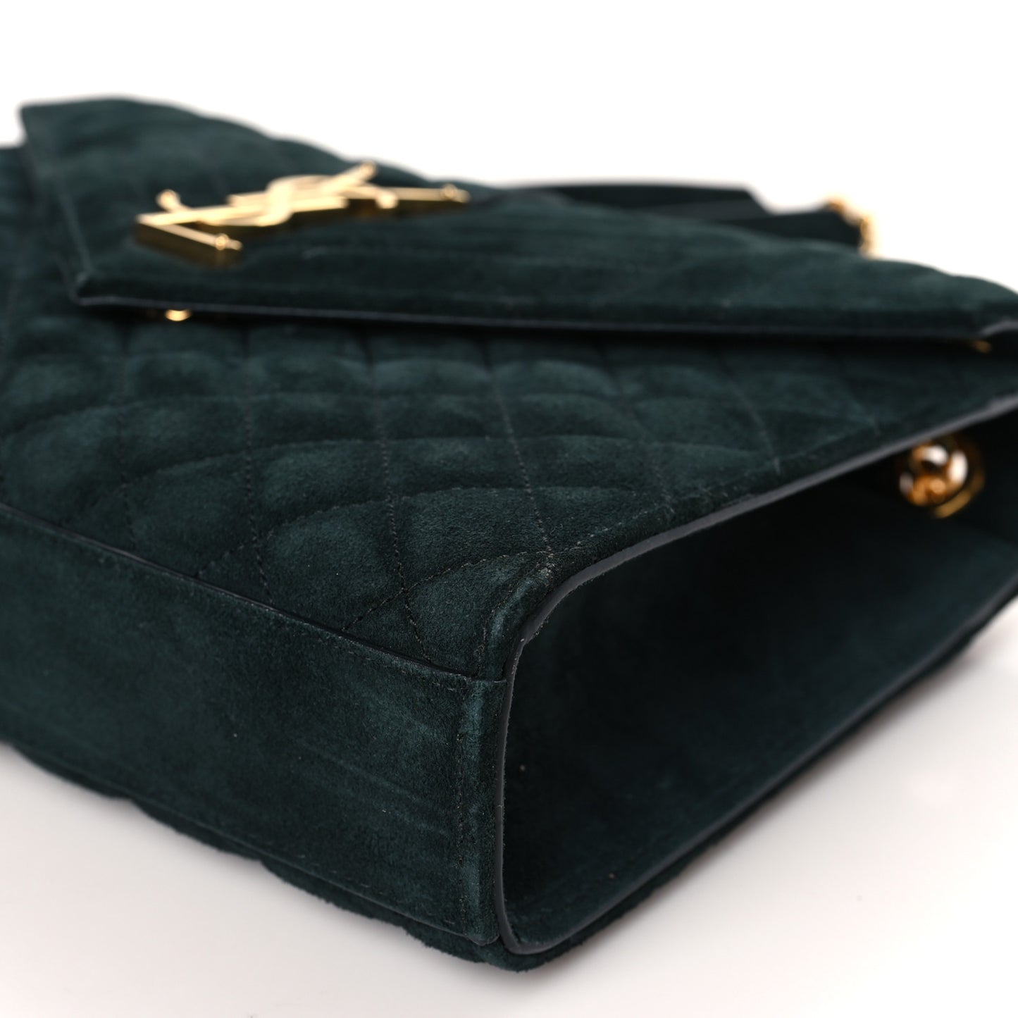 Suede Mixed Matelasse Triquilt Medium Monogram Satchel