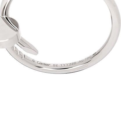 Cartier 18K White Gold Small Juste Un Clou Ring 52 6 4 of 5