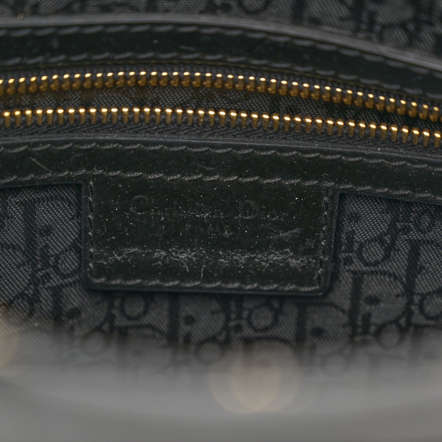 Patent Cannage Large Lady Dior Black