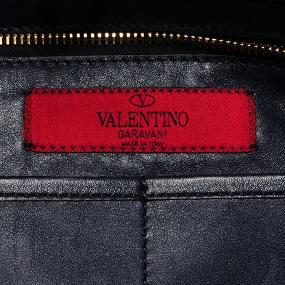 Valentino Garavani Vitello Medium Rockstud Tote Marine 5 of 7
