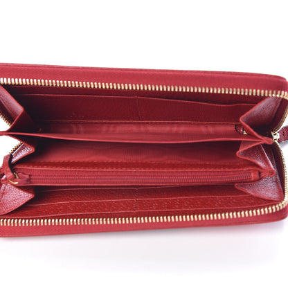 Gucci Canvas Sylvie Stripe Logo Zip Around Wallet Mystic White Hibiscus Red Maritime 5 of 8