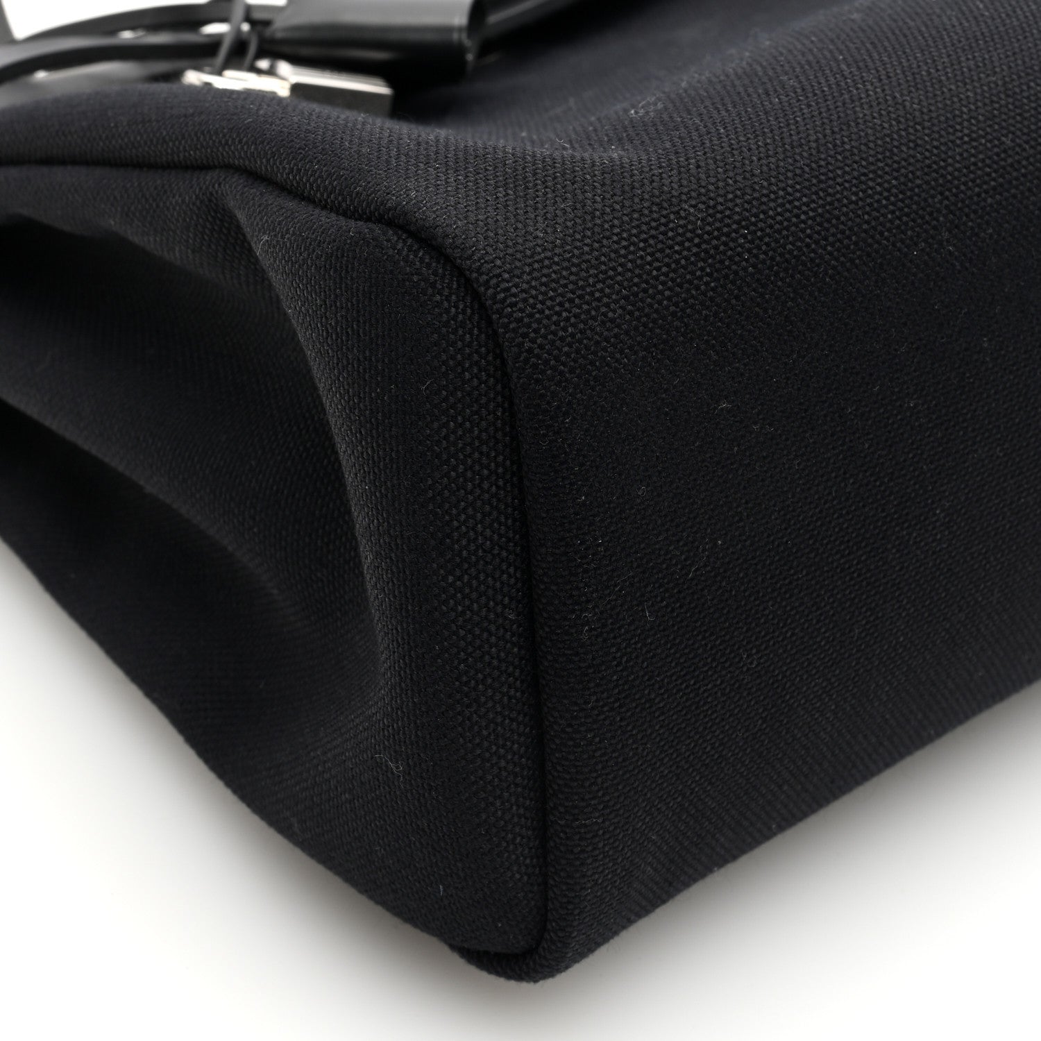 Hermes Military Toile Vache Hunter Herbag Zip PM 31 Black 9 of 11