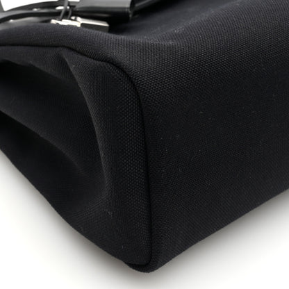 Hermes Military Toile Vache Hunter Herbag Zip PM 31 Black 9 of 11