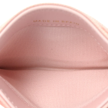 Chanel Caviar Quilted Crystal Card Holder Pink 5 of 9