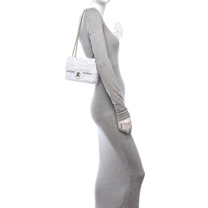 Chanel Sequin Small Single Flap White 3 of 10