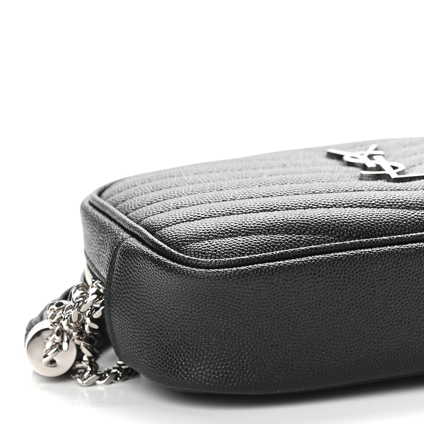 Grain De Poudre Matelasse Monogram Mini Lou Camera Bag Black