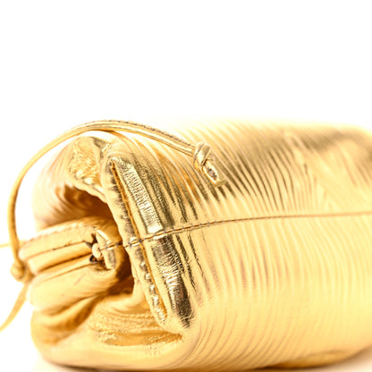 Bottega Veneta Metallic Bark Calfskin The Mini Pouch Gold 9 of 11