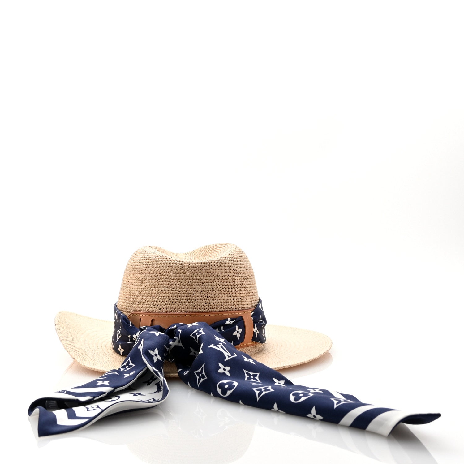 Louis Vuitton Raffia Panama Fedora M Natural 6 of 10