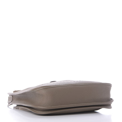 Hermes Taurillon Clemence Evelyne III PM Etoupe 4 of 9