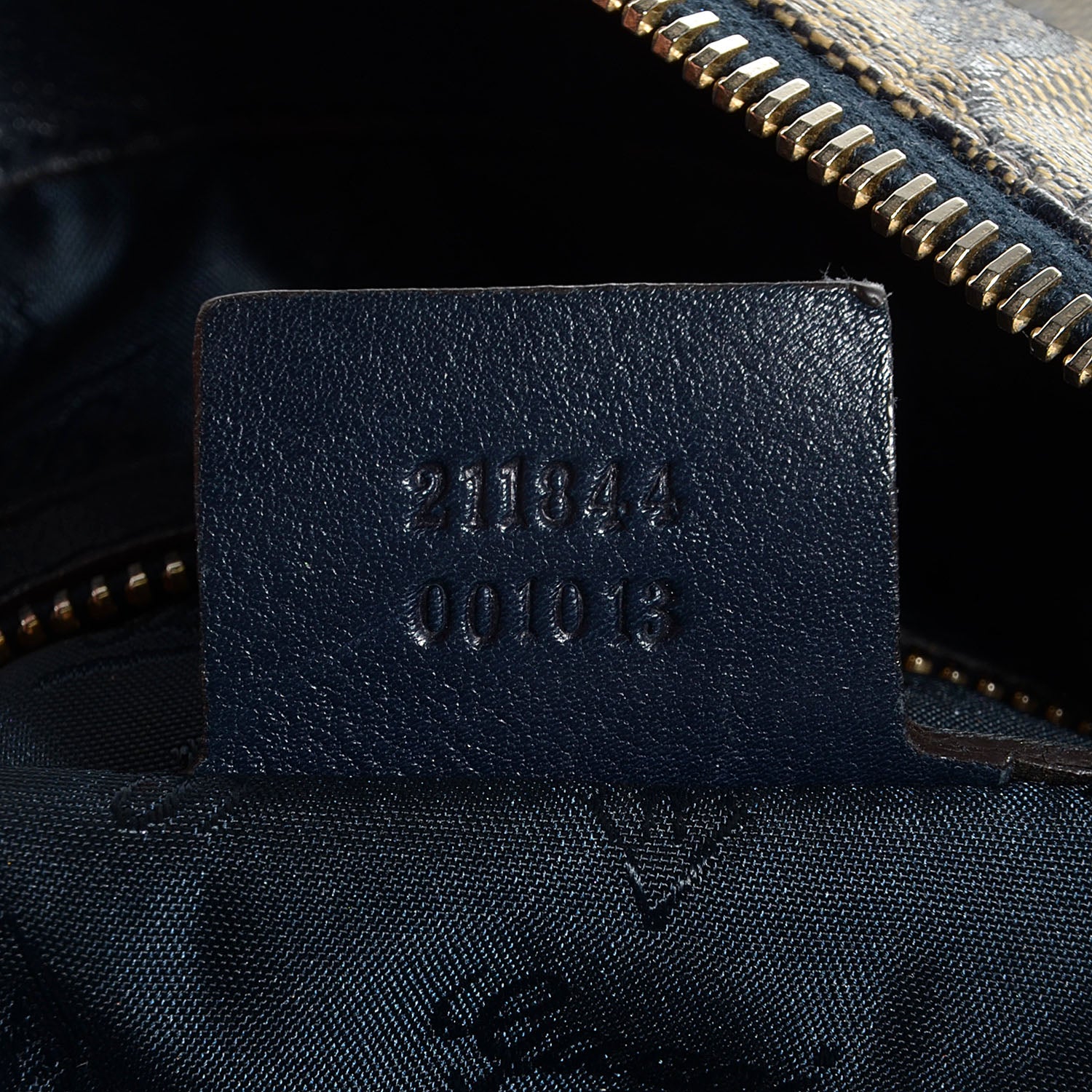 Gucci Crystal Monogram Medium Hysteria Hobo Navy Blue 6 of 7