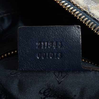 Gucci Crystal Monogram Medium Hysteria Hobo Navy Blue 6 of 7