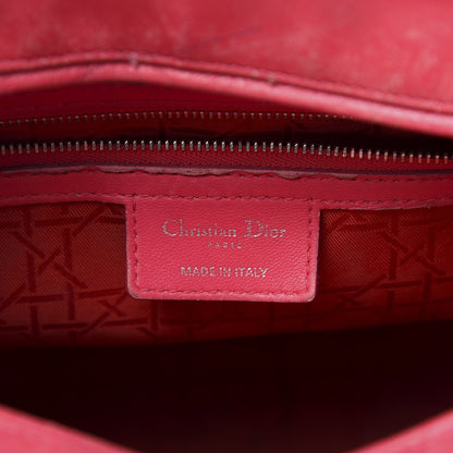 Christian Dior Lambskin Cannage Large Lady Dior Fuchsia 8 of 25