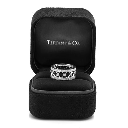 Tiffany Platinum Diamond Voile Ring 50 5.5 5 of 5
