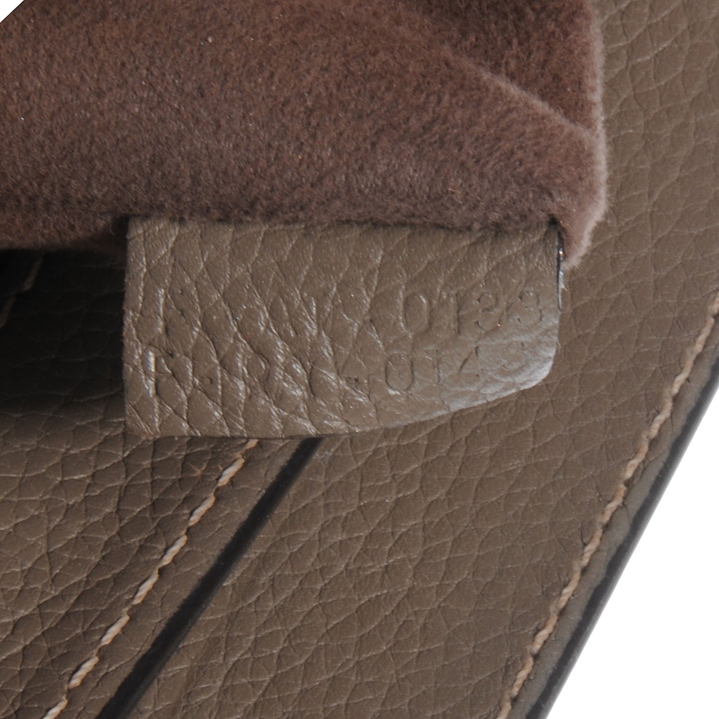 Drummed Calfskin Mini Luggage Bag Souris