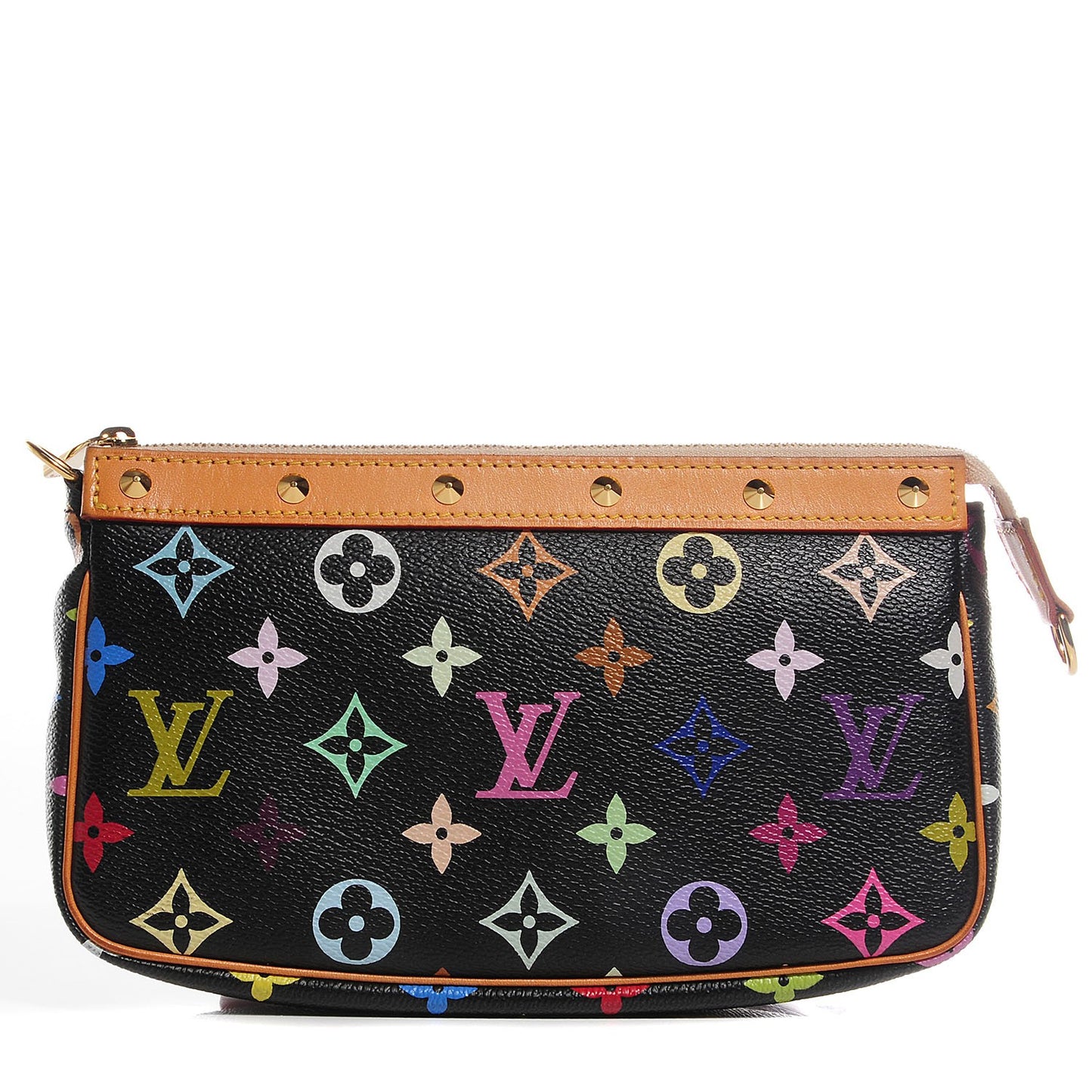 Monogram Multicolor Pochette Accessories Black