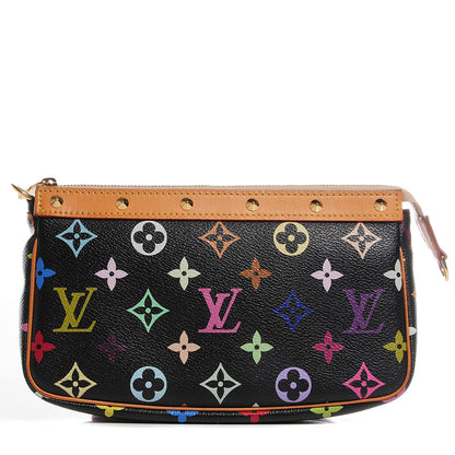 Louis Vuitton Monogram Multicolor Pochette Accessories Black 1 of 8
