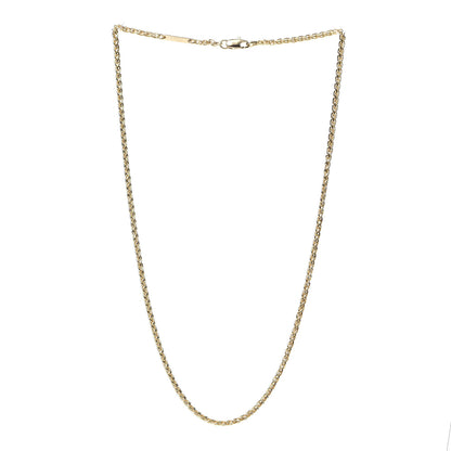 Cartier 18K Yellow Gold Wheat Chain Necklace 3 of 7