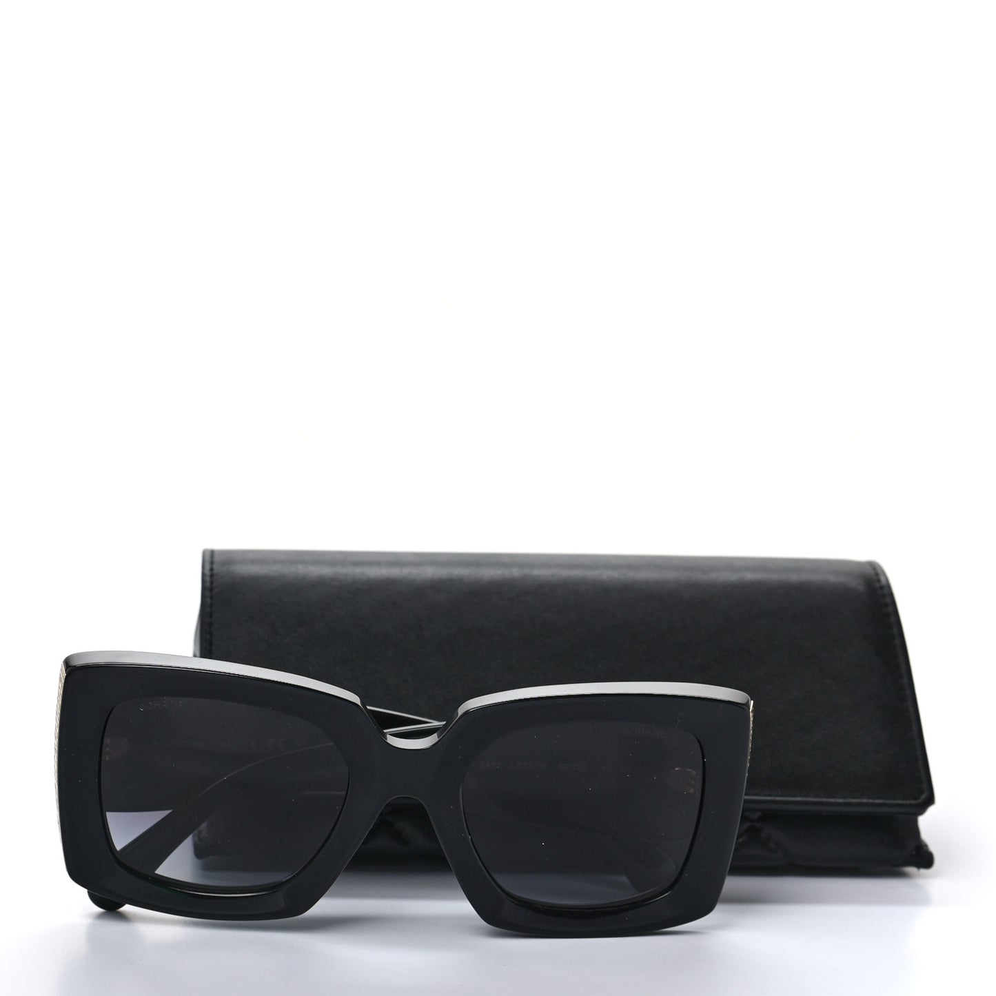 Acetate Rectangle Sunglasses 5435 Black