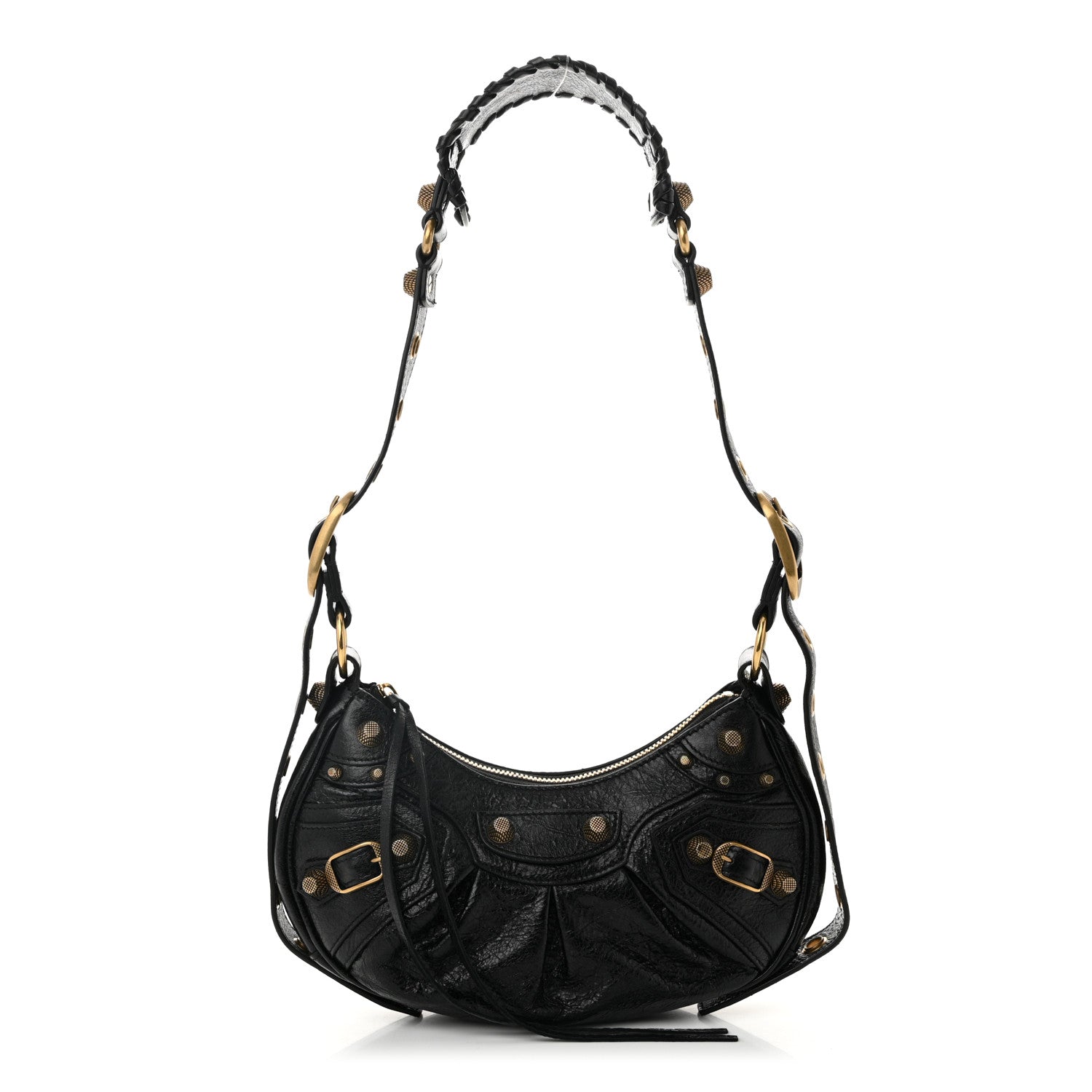 Balenciaga Agneau Arena Le Cagole Shoulder Bag XS Black 1 of 12