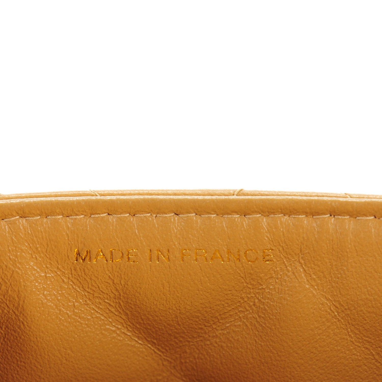 Chanel Lambskin Quilted Jumbo Single Flap Beige 8 of 9