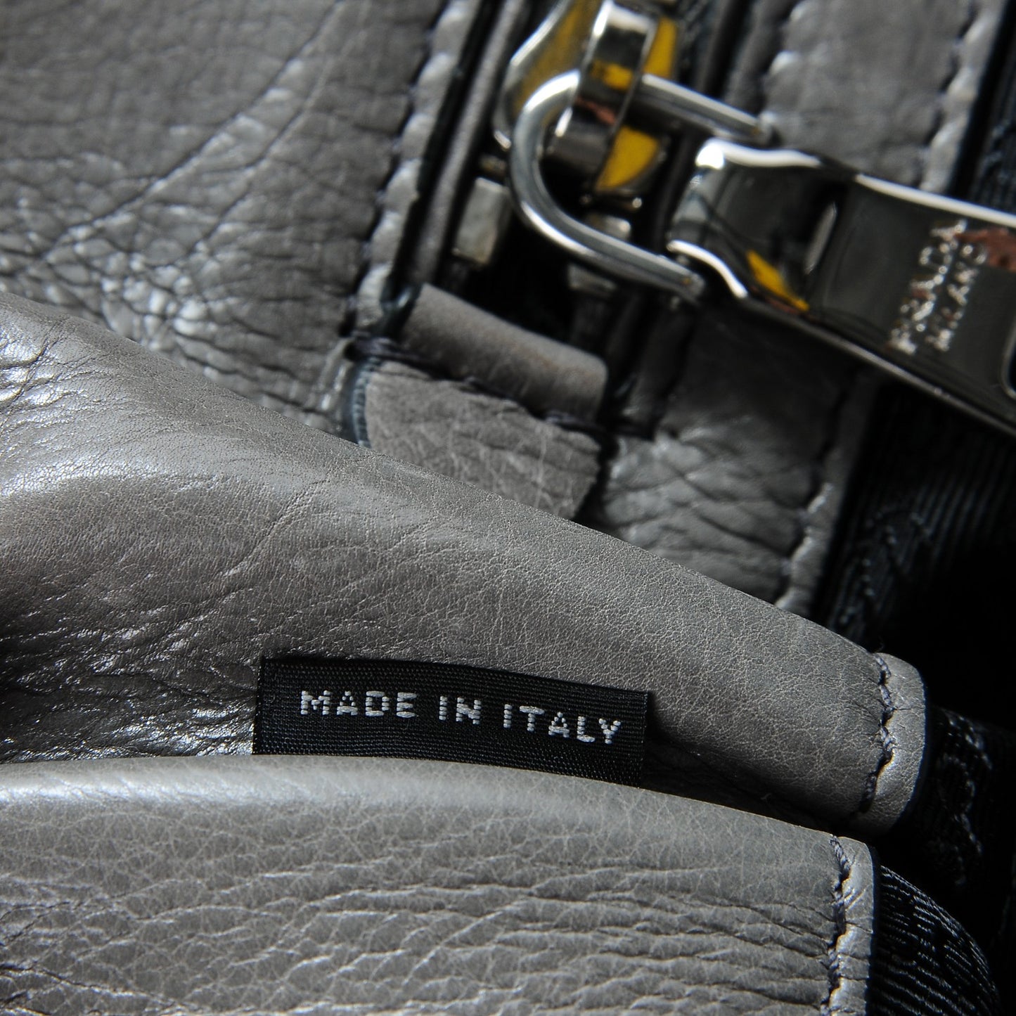 Glace Calf Twin Pocket Tote Marmo