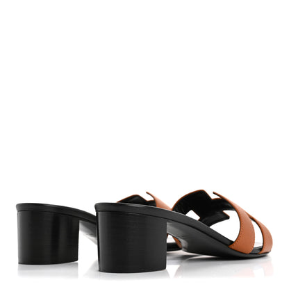 Hermes Epsom Oasis Sandals 37 Gold 5 of 9