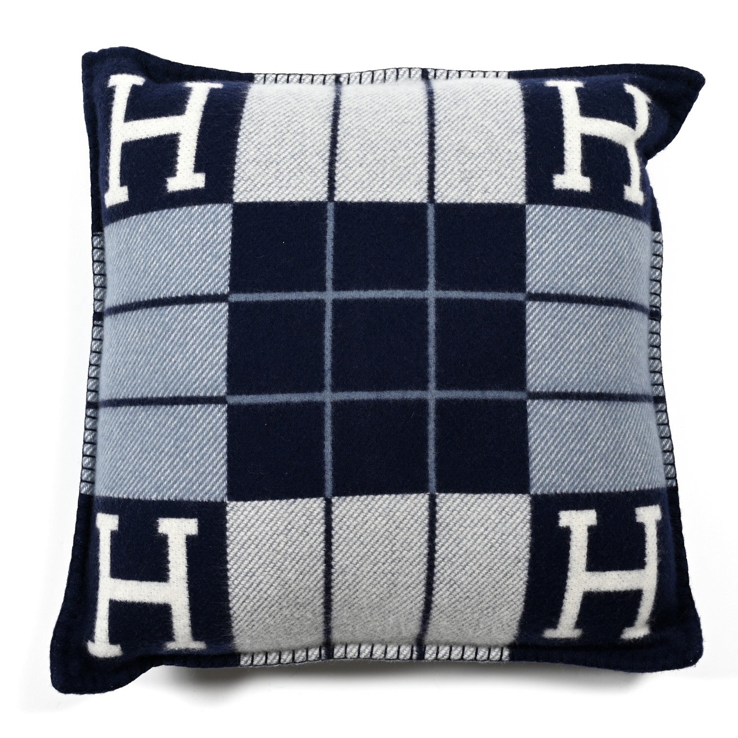 Hermes Wool Cashmere Avalon III Pillow PM Ecru Caban 1 of 3