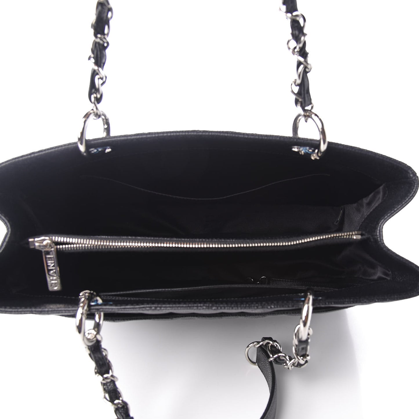 Caviar Quilted Grand Shopping Tote GST Black