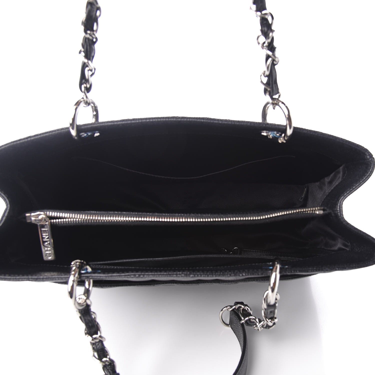 Chanel Caviar Quilted Grand Shopping Tote GST Black 4 of 11