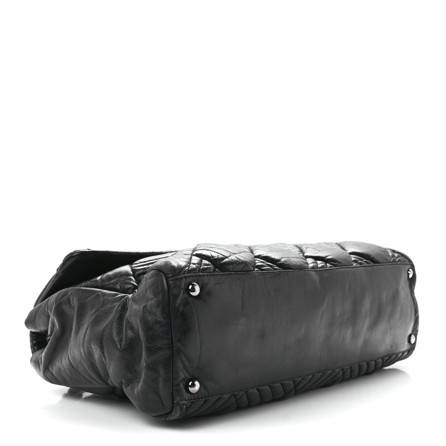 Lambskin In and Out XL Maxi Flap Black