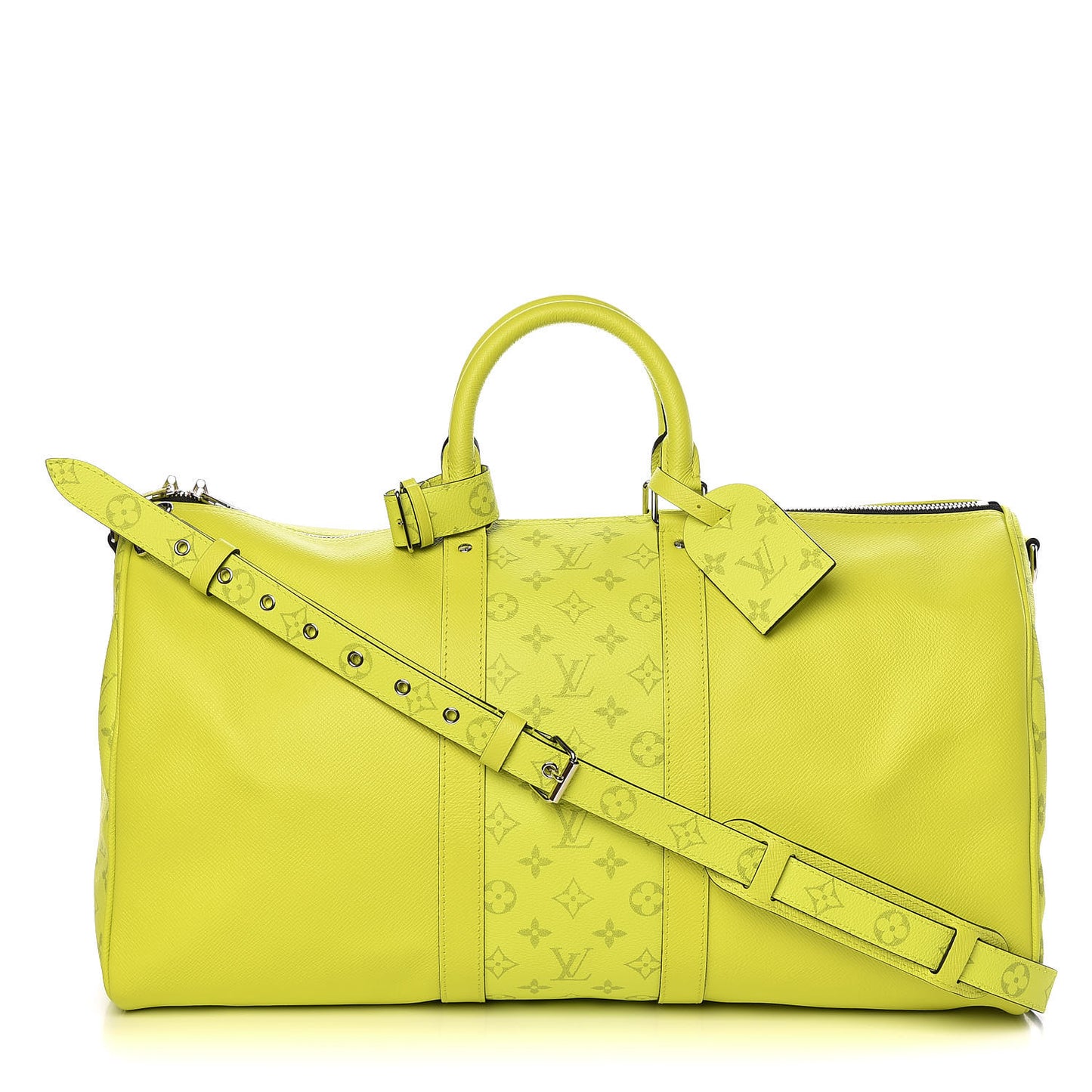 Monogram Taiga Keepall Bandouliere 50 Yellow