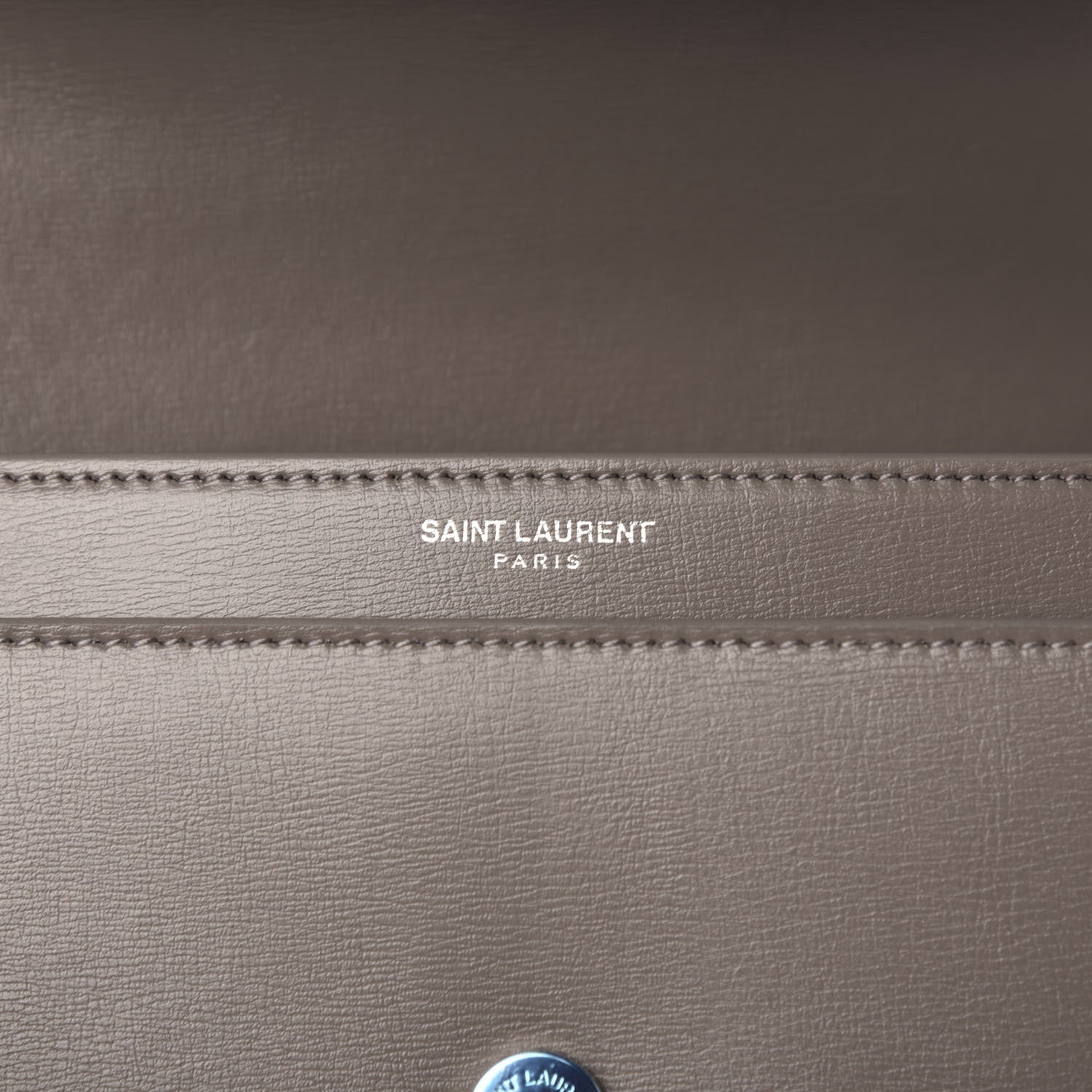 Saint Laurent Calfskin Medium Monogram Sunset Fog 7 of 10