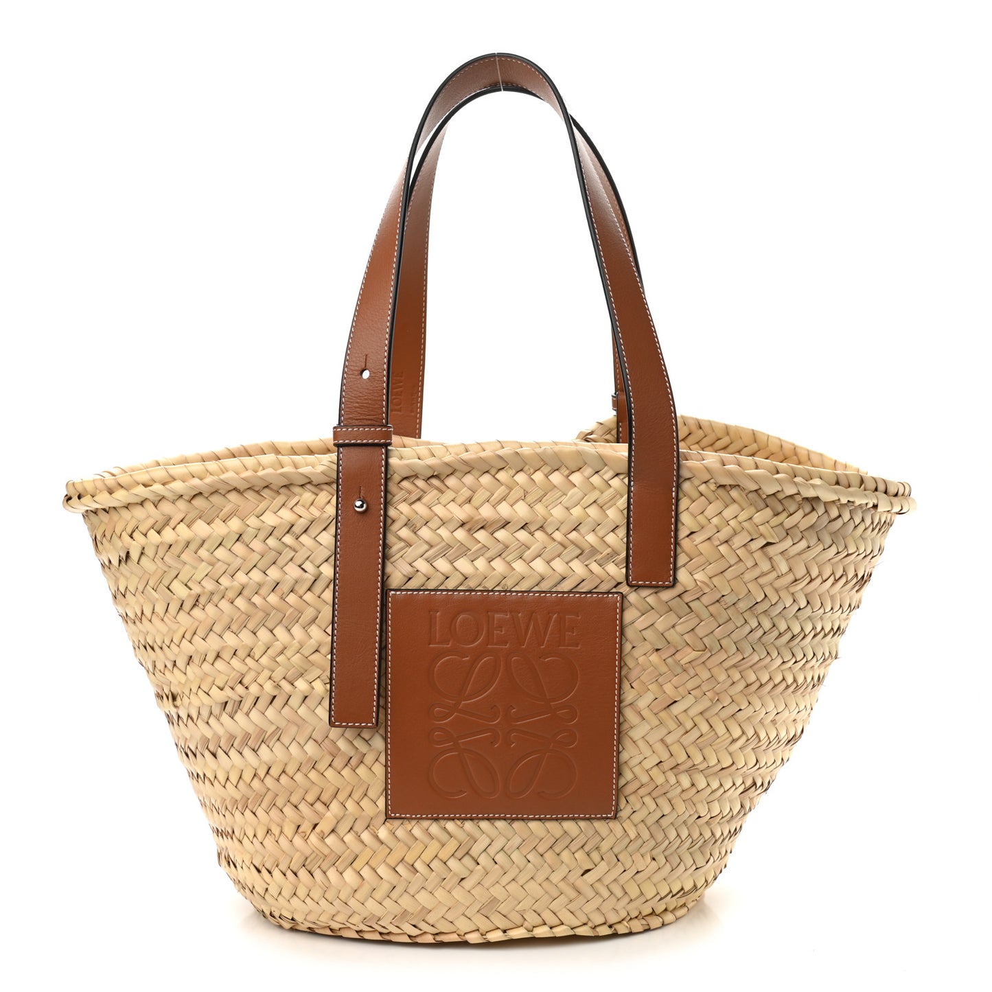 Raffia Basket Tote Bag Natural Tan