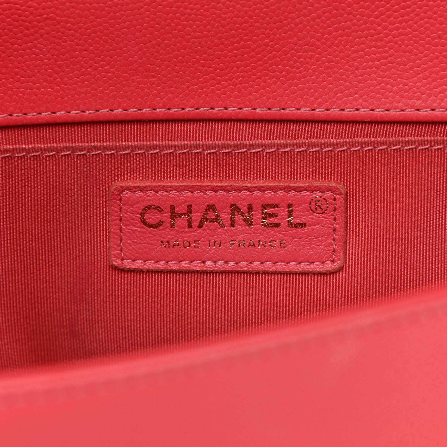 Chanel Caviar Quilted Medium Boy Flap Light Red 6 of 13