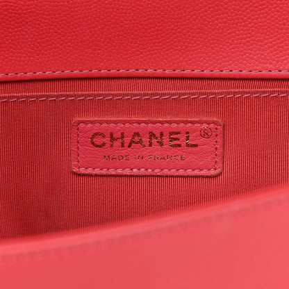 Chanel Caviar Quilted Medium Boy Flap Light Red 6 of 13