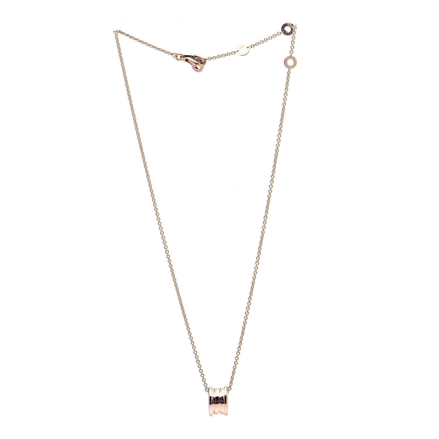 Bulgari 18K Rose Gold B.Zero1 Pendant Necklace 2 of 6