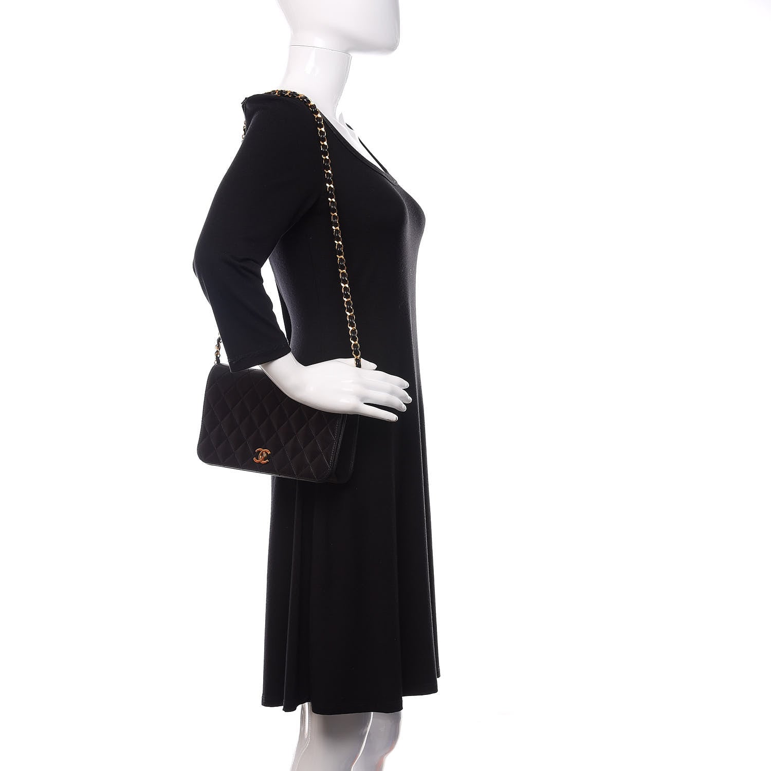 Chanel Lambskin Quilted Small Single Flap Black 2 of 11