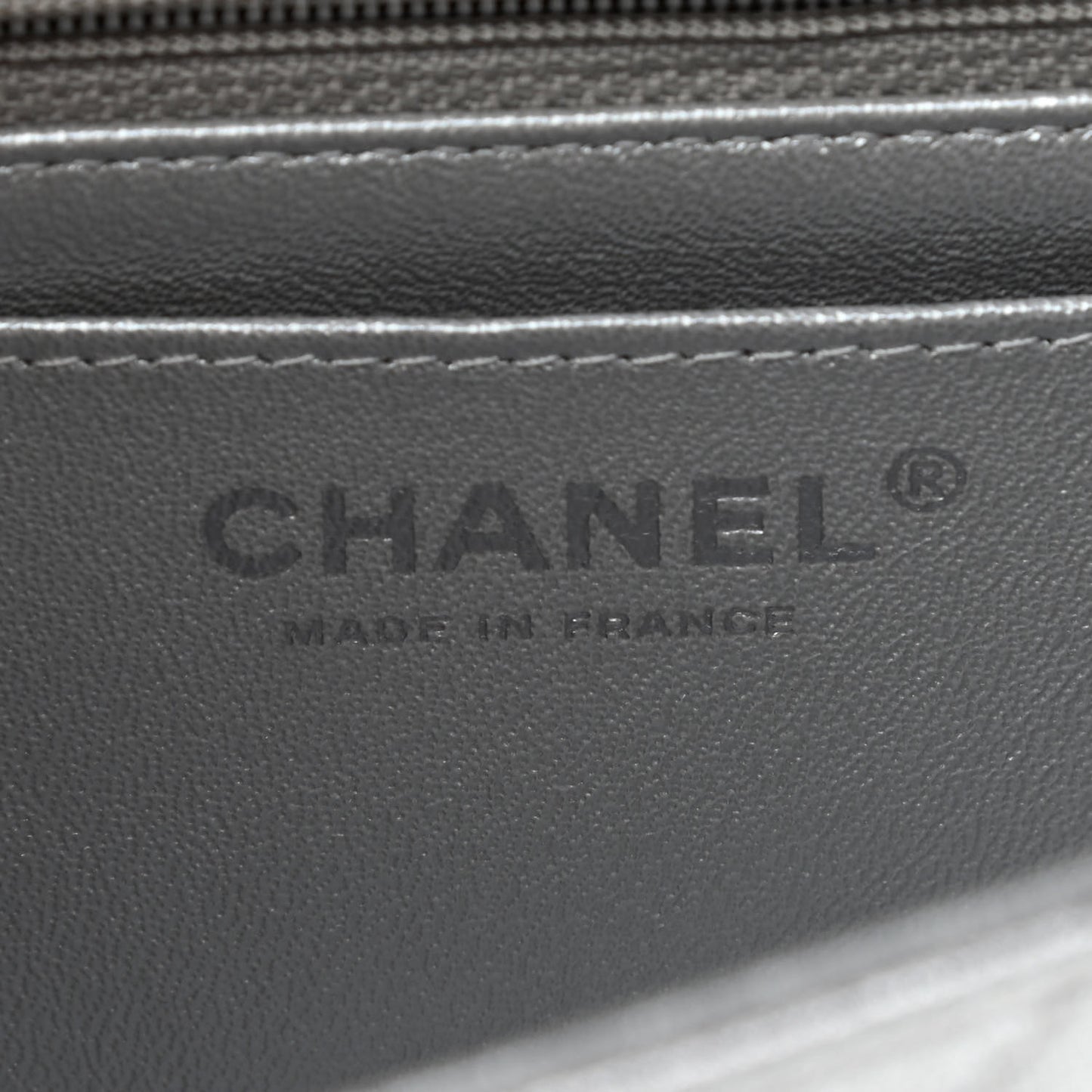 Metallic Lambskin Quilted Mini Rectangular Flap Silver